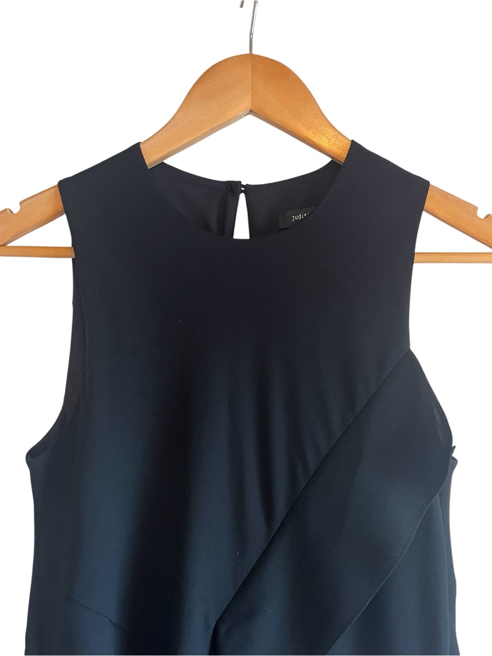 Judith & Charles bias cut ruffle front sleeveless midi dress excellent condition - Picture 2 of 11